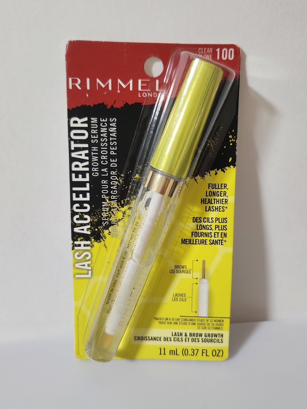 #100 Clear Rimmel Lash Accelerator Serum, 11 mL
